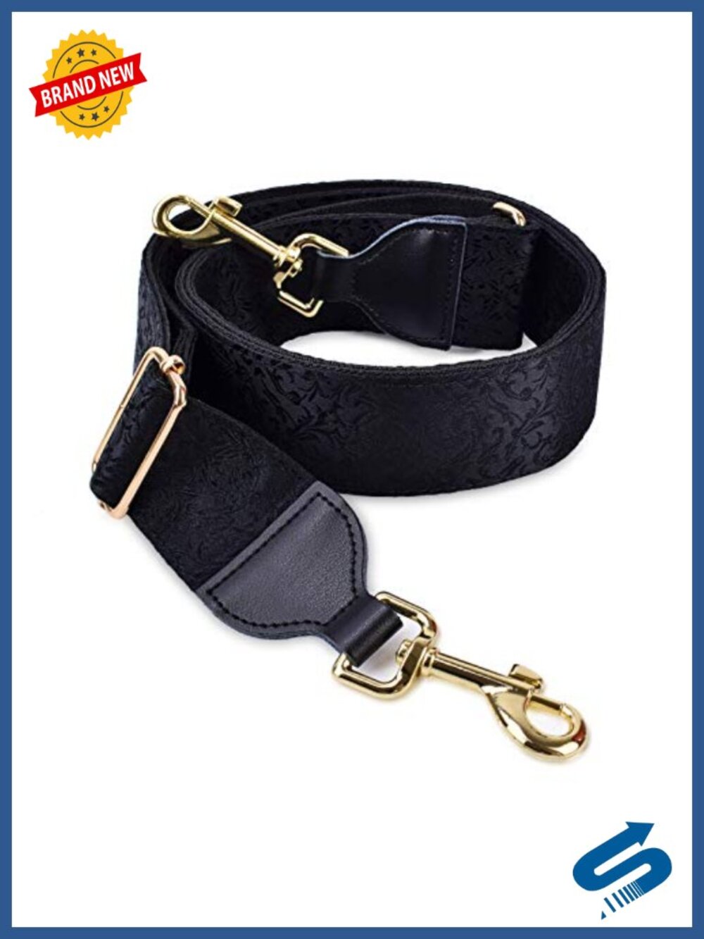 Embroidered Crossbody Purse Strap Replacement 2 inch Shoulder Strap